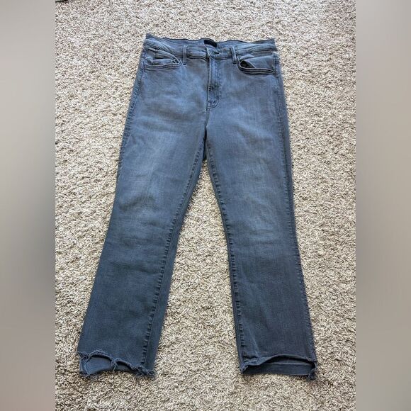 Mother Jeans the Insider Fray Cropped Black Jeans - Picture 2 of 8